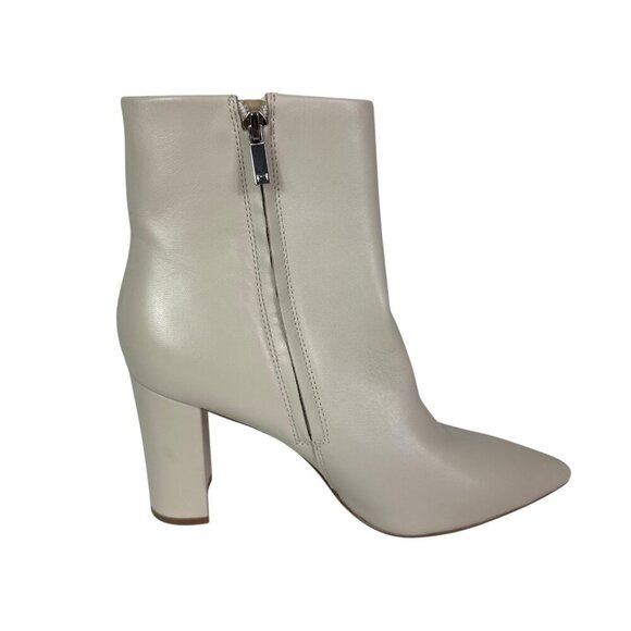 Marc Fisher Women's 8.5M MLulani Leather Ankle Boot Cream EUC - Picture 1 of 16